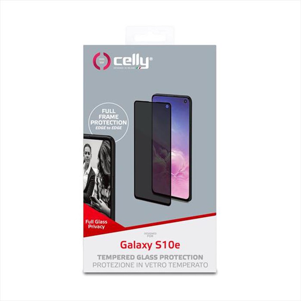 "CELLY - PRIVACYF892BK VETRO PRIVACY FULL GLASS S10E-Trasparente"