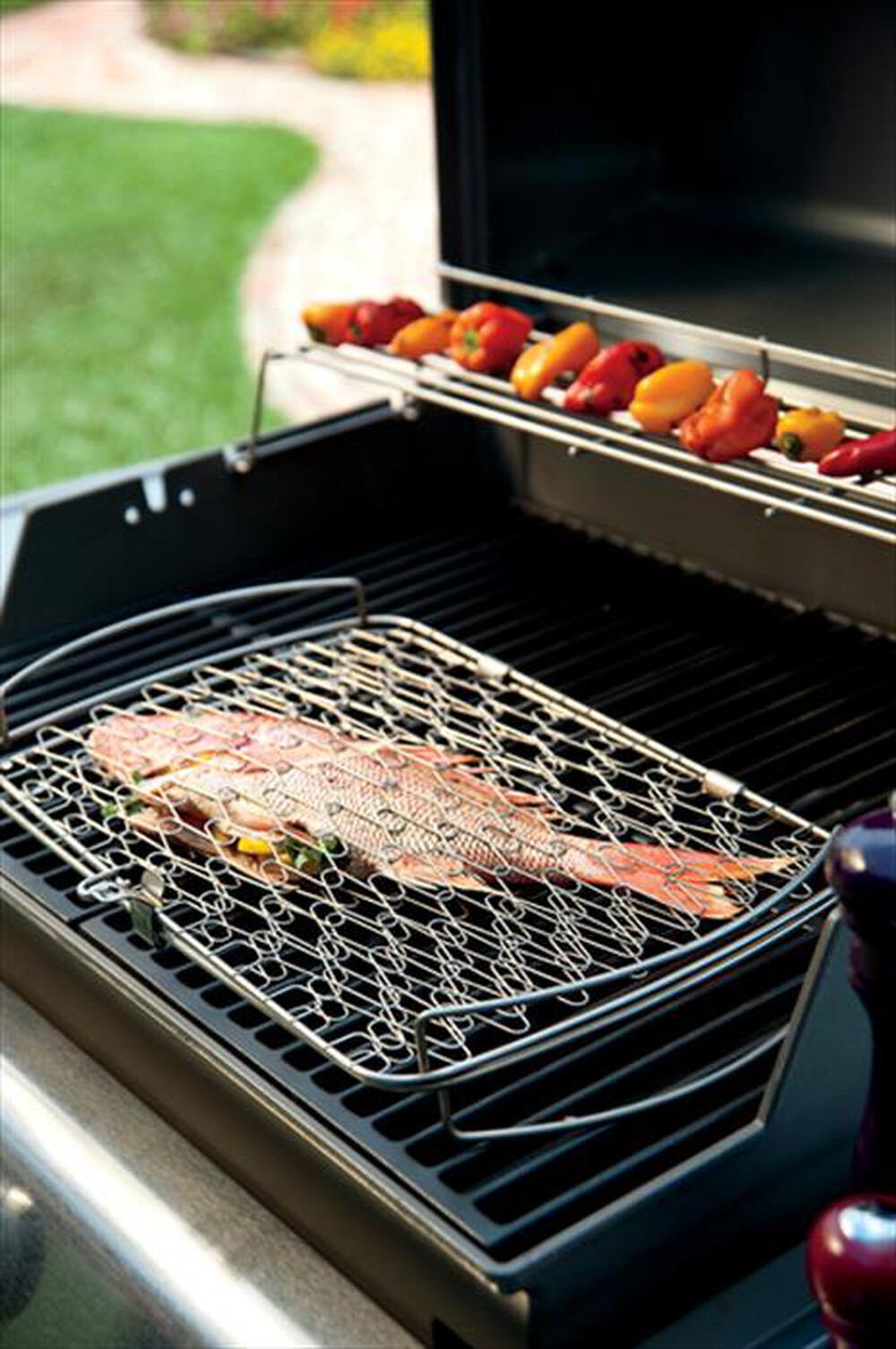 "WEBER - GRATICOLA DA PESCE - GRANDE 46X284-acciaio"