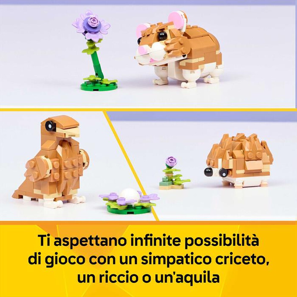 Immagine del prodotto LEGO - CREATOR 3IN1 Simpatico criceto con fiore - 31376
