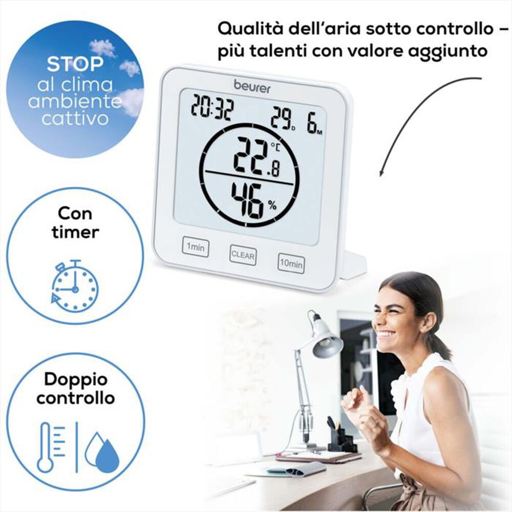 Immagine del prodotto BEURER - Termoigrometro HM 22-Bianco