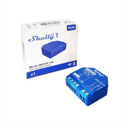 SHELLY - Dispositivo Bluetooth e Wi-Fi PLUS 1-Blue
