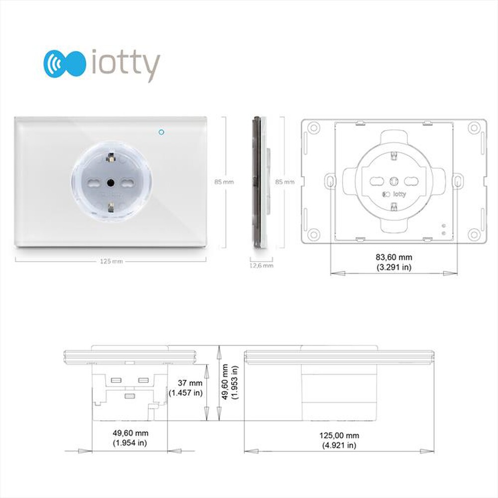 "IOTTIE - PRESA INTELLIGENTE - WHITE"