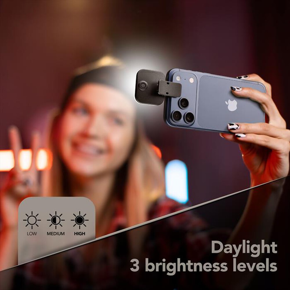 Immagine del prodotto CELLULARLINE - SELFIE LIGHT CLIP-Nero