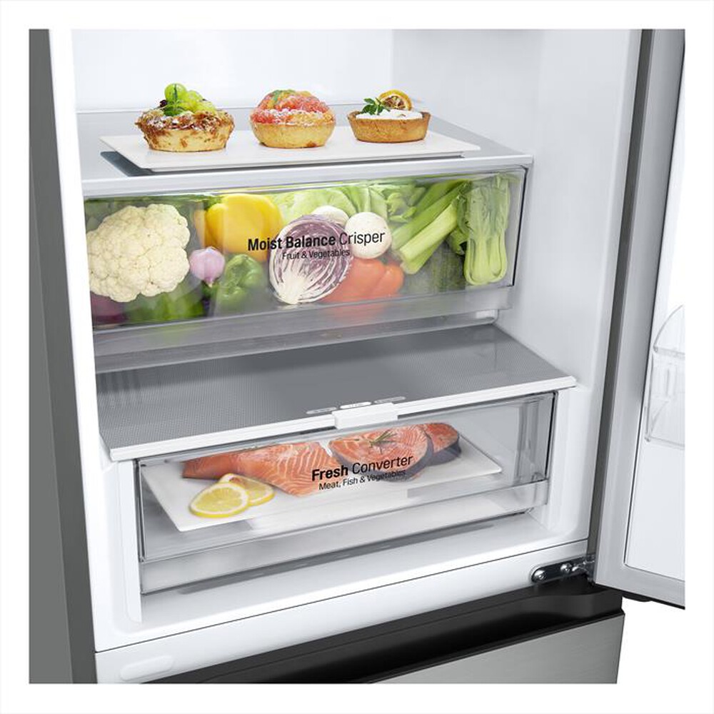 "LG - Frigorifero combinato GBV3200DPY Classe D 387L-Argento"
