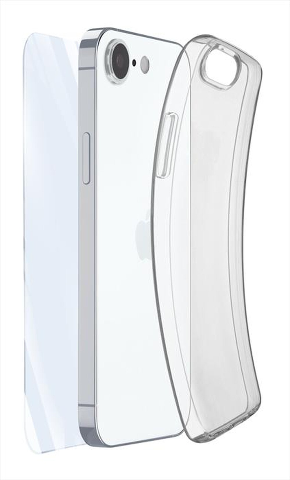 Immagine del prodotto CELLULARLINE - Kit accessori PROTECTION KIT per iPhone 16E/17E-Trasparente