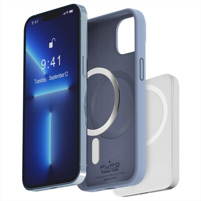 PURO - Cover IPC1467ICONMAGLBLUE per iPhone 14 Plus-Blu Formenter