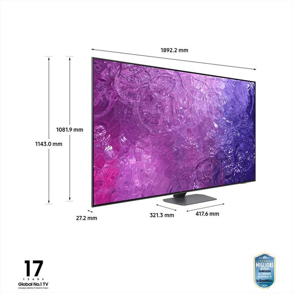 "SAMSUNG - Smart TV Q-LED UHD 4K 75\" QE85QN90CATXZT-CARBON SILVER"