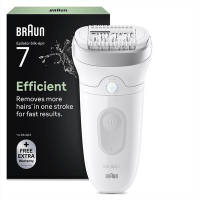 BRAUN - Epilatore Wet & Dry LEGEPIL SE7-000 BOX MN-ARGENTO