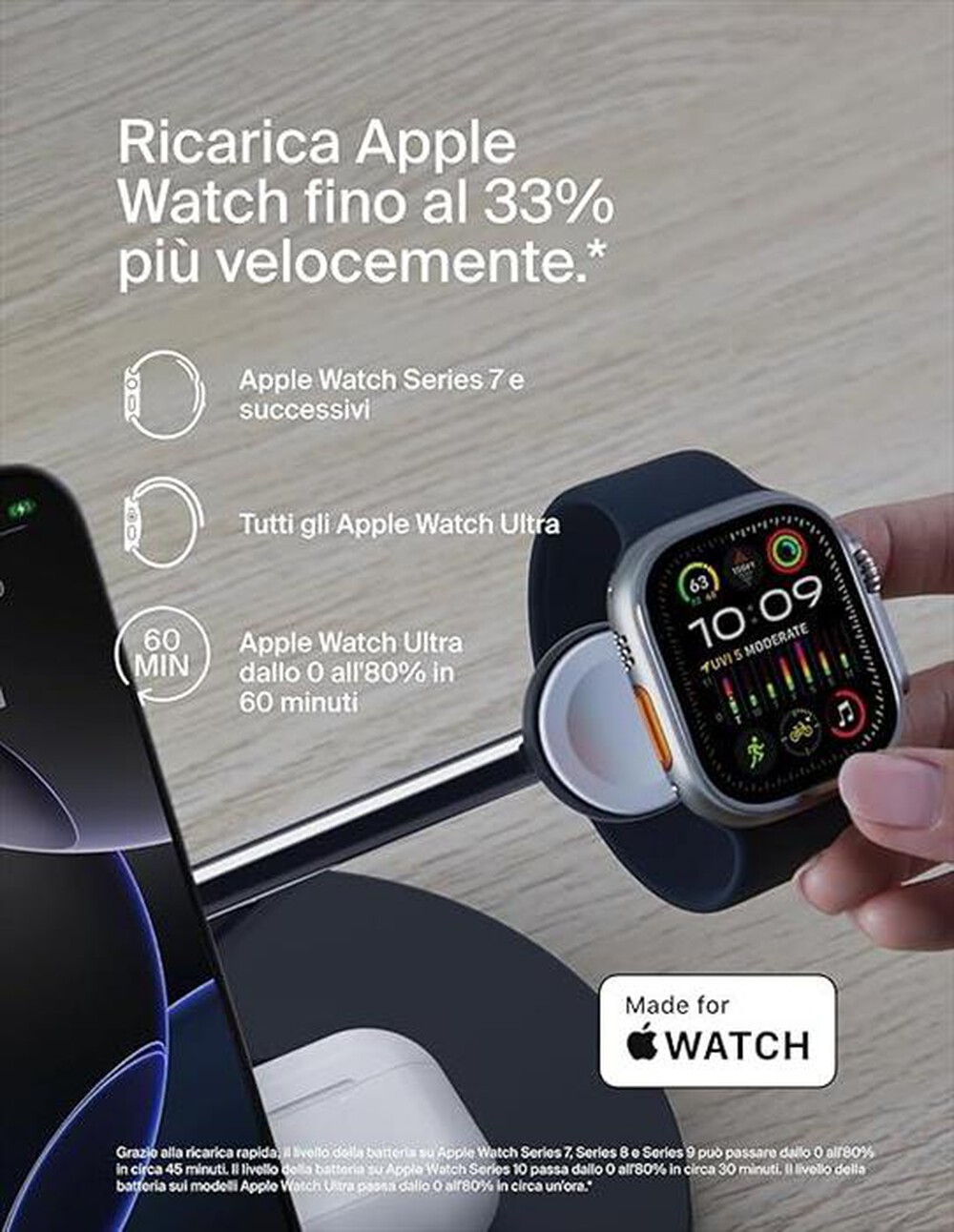 Immagine del prodotto BELKIN - BOOSTCHARGE PRO 3-IN-1 QI2 15W WIRELESS-Nero