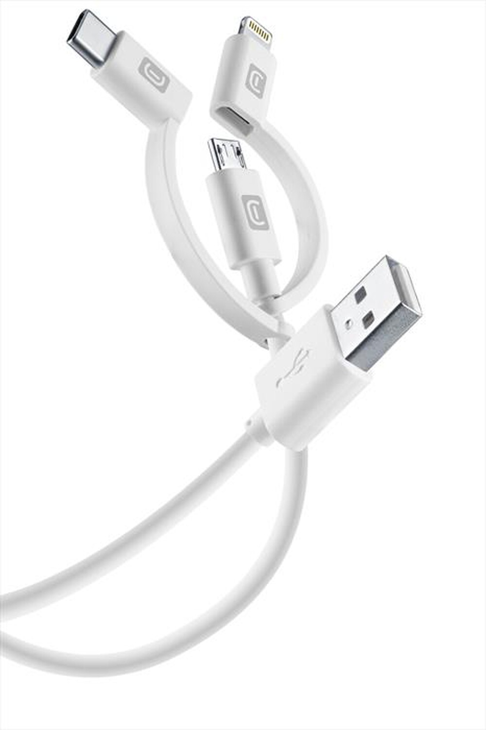Immagine del prodotto CELLULARLINE - USBDATA3IN1MFITYCW-Bianco