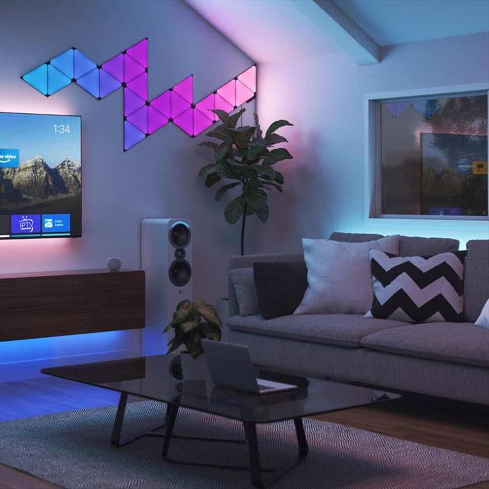 "NANOLEAF - Lampada a sospensione SHAPES TRIANGLES (3 AGG)-BLACK"