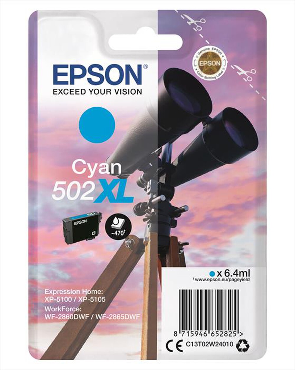 Immagine del prodotto EPSON - C13T02W24020-Ciano XL