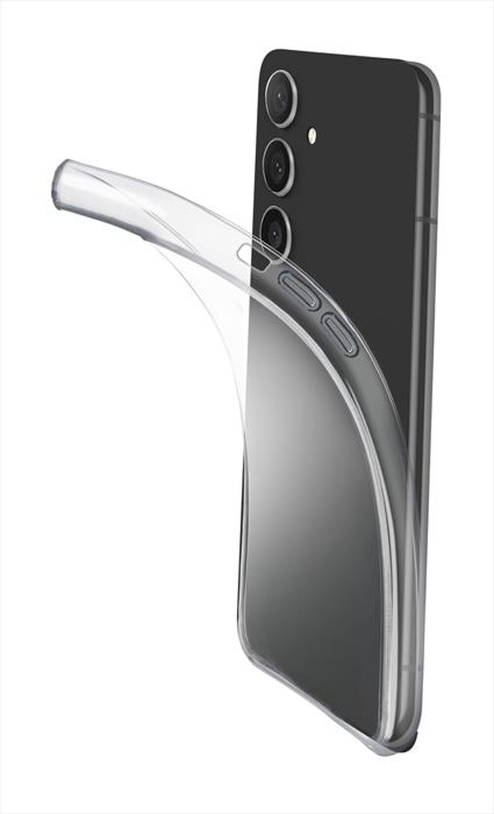 "CELLULARLINE - Custodia back FINECGALA55T per Galaxy A55 5G-Trasparente"