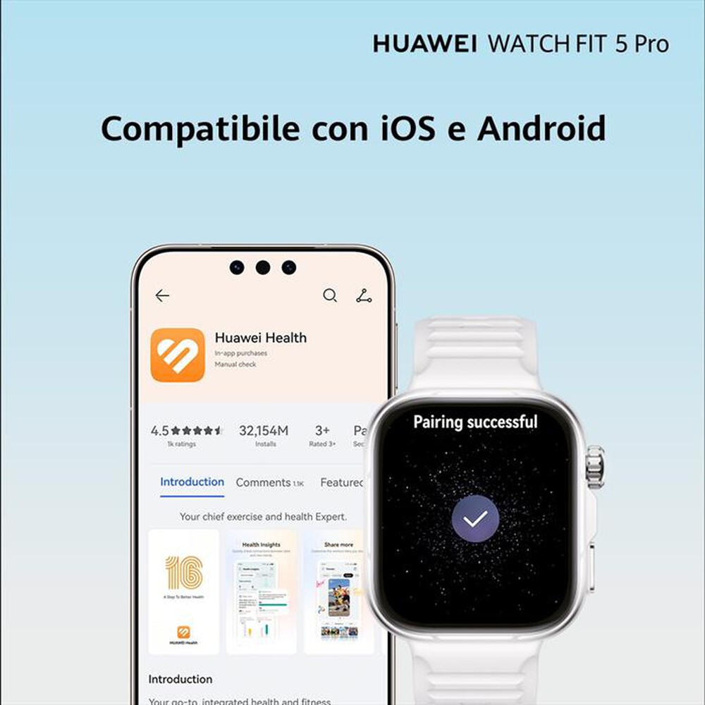 Immagine del prodotto HUAWEI - Fitness tracker WATCH FIT 5 PRO-BLACK