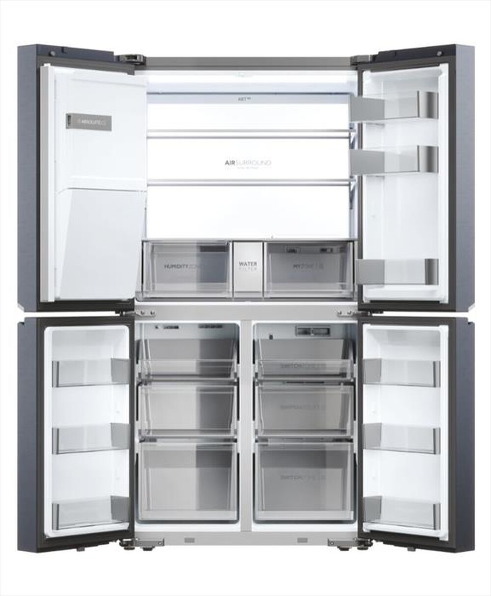 "HAIER - Frigorifero 4 porte HCR7918EIMB Classe E 601 lt-Nero"