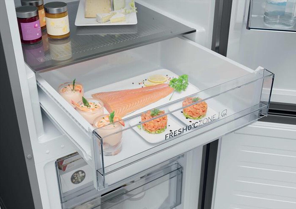 Immagine del prodotto HAIER - Frigorifero combinato HDPR1618ANPD Classe A 355lt-Acciaio inox