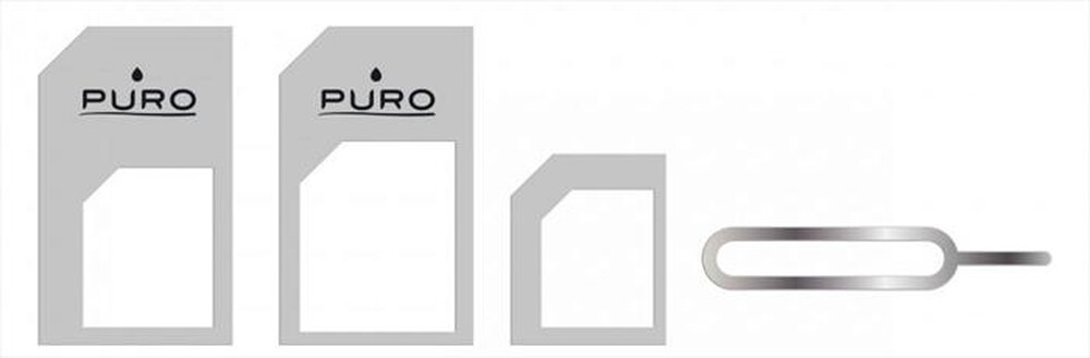 "PURO - Kit SIM ADAPTOR-Bianco"