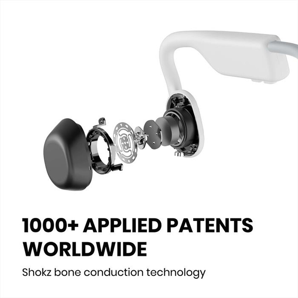 "SHOKZ - Auricolare BT OPENMOVE-White"