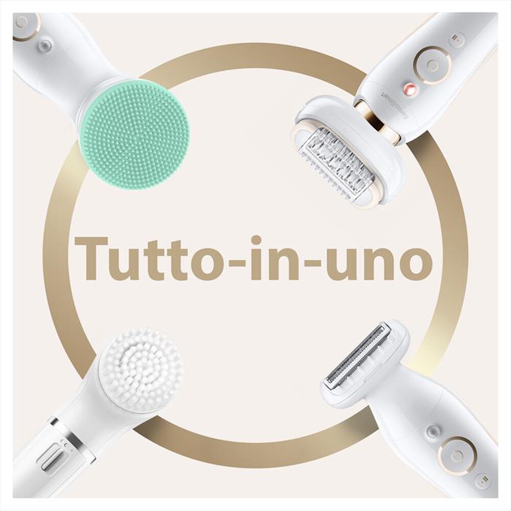 "BRAUN - SILK-ÉPIL 9 FLEX 9-300 BEAUTY SET EPILATORE-BIANCO/ORO"