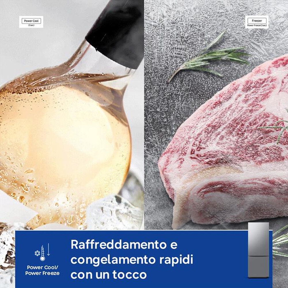 Immagine del prodotto SAMSUNG - Frigorifero combinato RB53DG706CS9EF ClasseC 538lt-Metal Inox