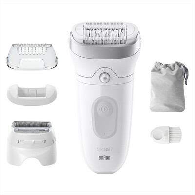 BRAUN - Epilatore SILK-&Eacute;PIL 7 7-041-BIANCO/ARGENTO