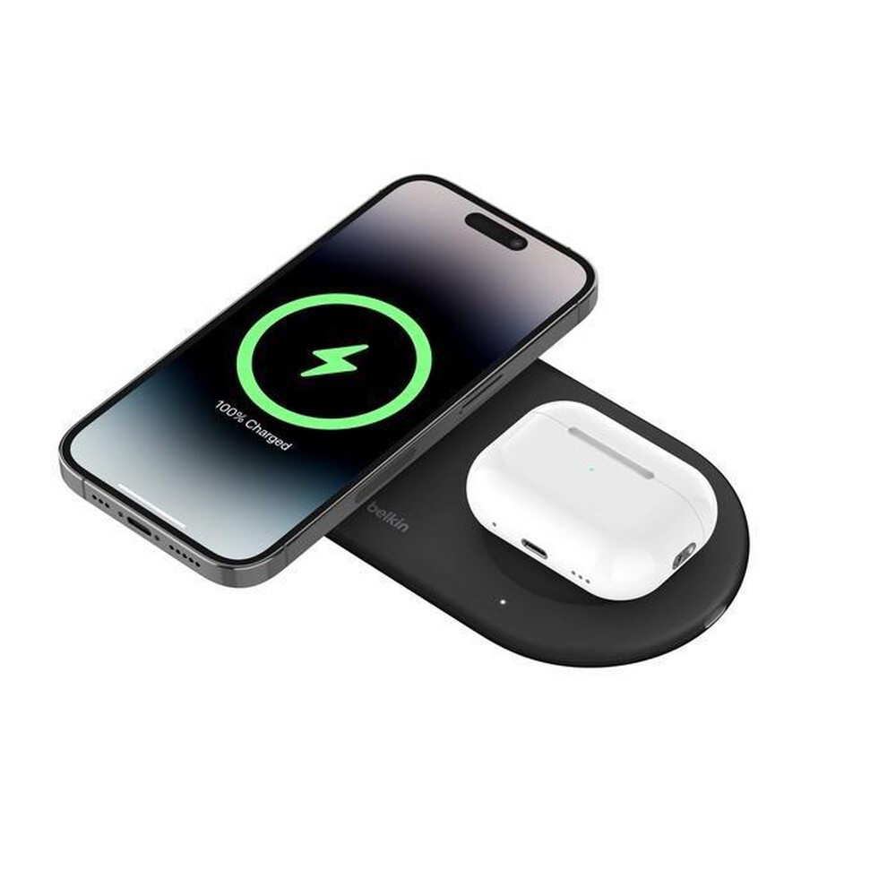 "BELKIN - TAPPETINO DI RICARICA WIRLESS MAGNETICO 2IN1 15W-Nero"
