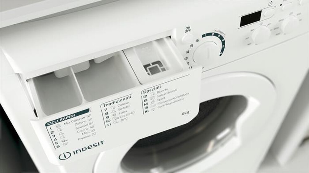 "INDESIT - Lavatrice slim EWSD 61251 W IT N 6 Kg Classe F-Bianco"