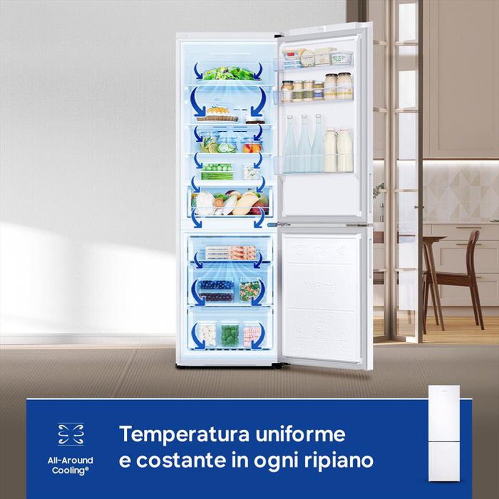Immagine del prodotto SAMSUNG - Frigorifero combinato RB33B610EWW/EF Classe E 344l-WHITE