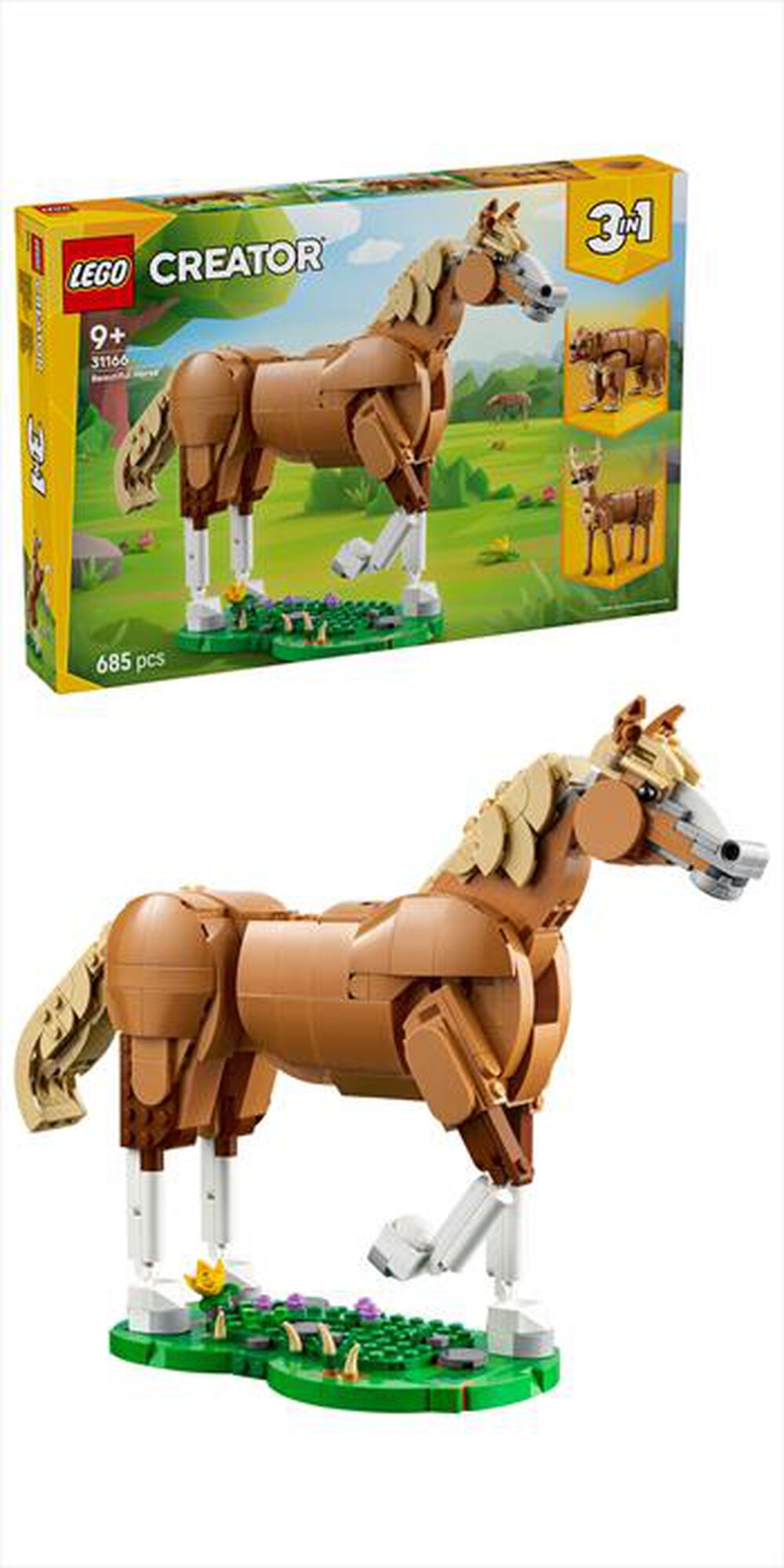 Immagine del prodotto LEGO - CREATOR 3IN1 Cavallo meraviglioso - 31166