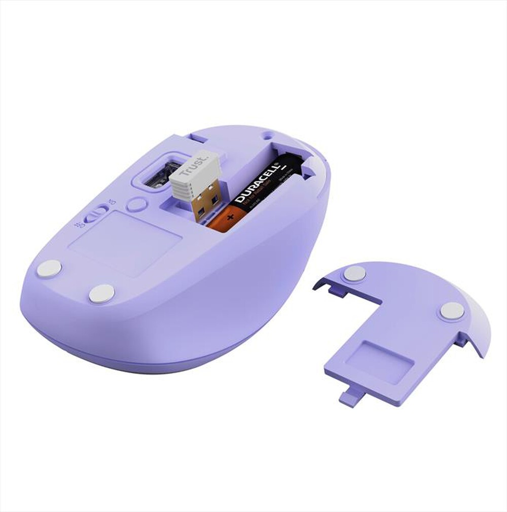 Immagine del prodotto TRUST - YVI+ MULTI-DEVICE WIRELESS MOUSE-Purple