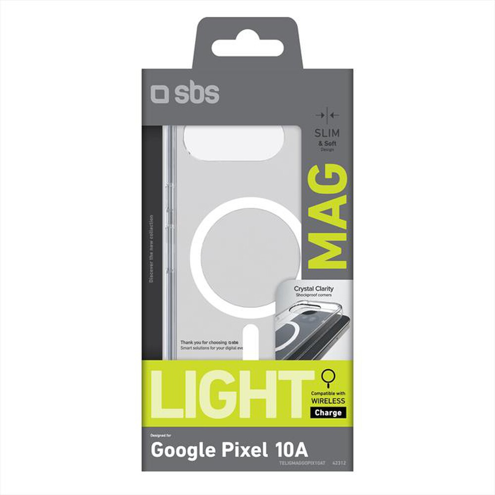 Immagine del prodotto SBS - Cover Light Mag per Google Pixel 10A-Trasparente