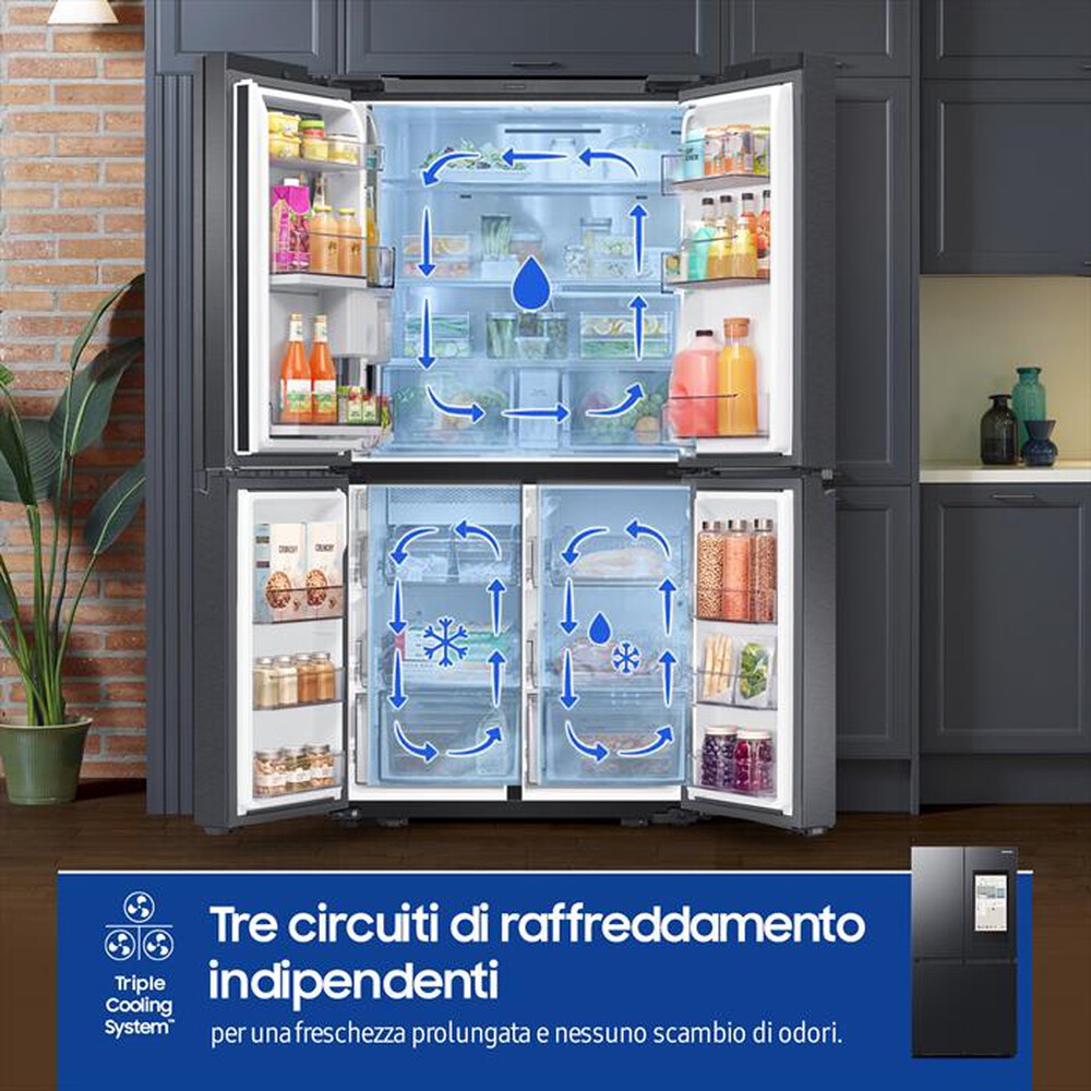 Immagine del prodotto SAMSUNG - Frigorifero 4 porte RF65DG9H0EB1EF Classe E 637 lt-Antracite