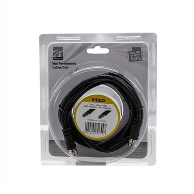 XTREME - CAVO VIDEO SAT &ndash; SAT M/M &ndash; 2 MT-NERO