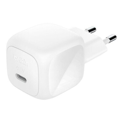 BELKIN - Caricabatteria da parete USB-C compatto da 45 W-Bianco