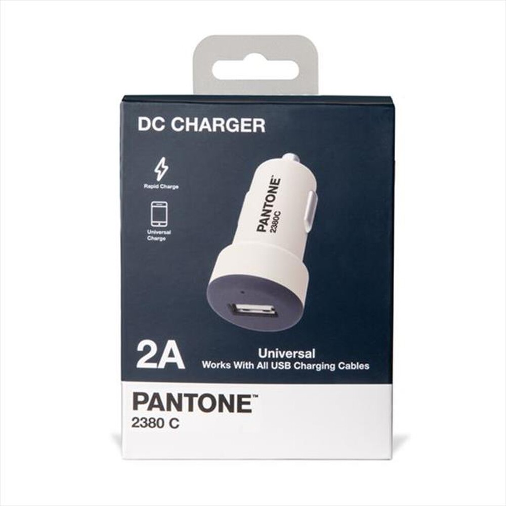 "PANTONE - PT-DC1USBN - PANTONE CAR CHARGER 2.1A-BLU/PLASTICA"