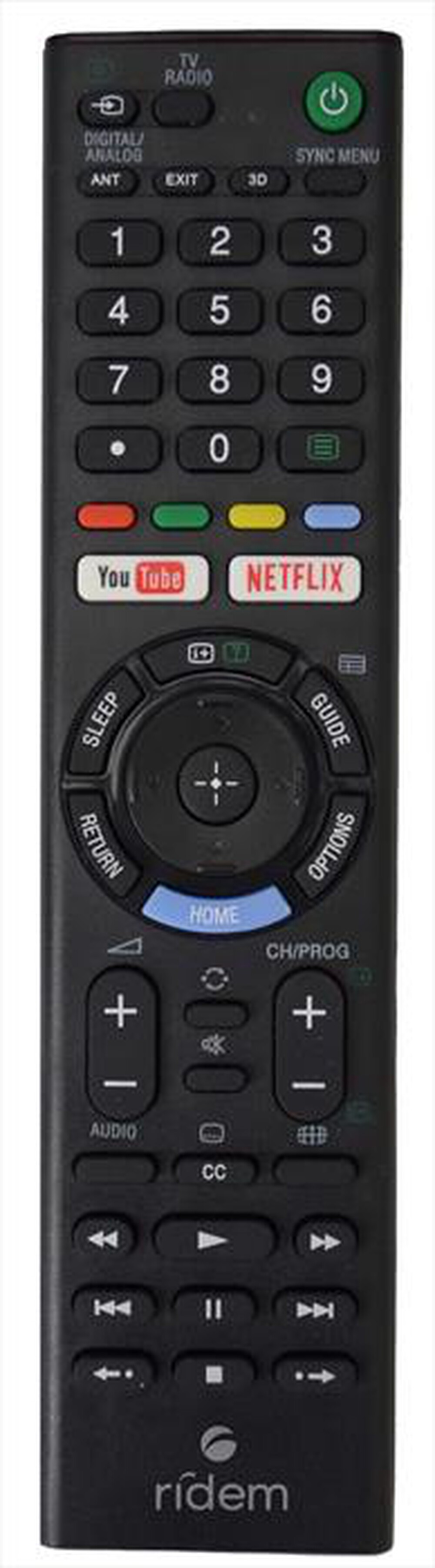 Immagine del prodotto RIDEM - Telecomando CRCS01-Nero