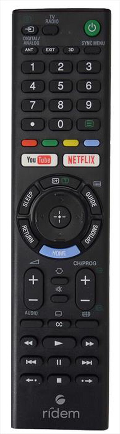 RIDEM - Telecomando CRCS01-Nero