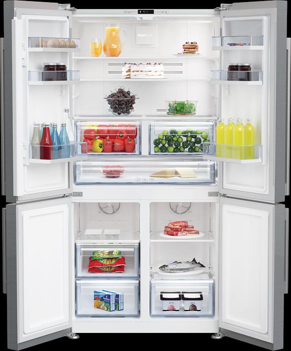 "BEKO - Frigorifero 3 e più porte GN1406231XBN Classe F-Metal Look"