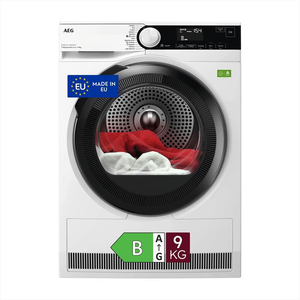 Immagine del prodotto AEG - Asciugatrice TR8HDBG9B 9 Kg Classe B-Bianco