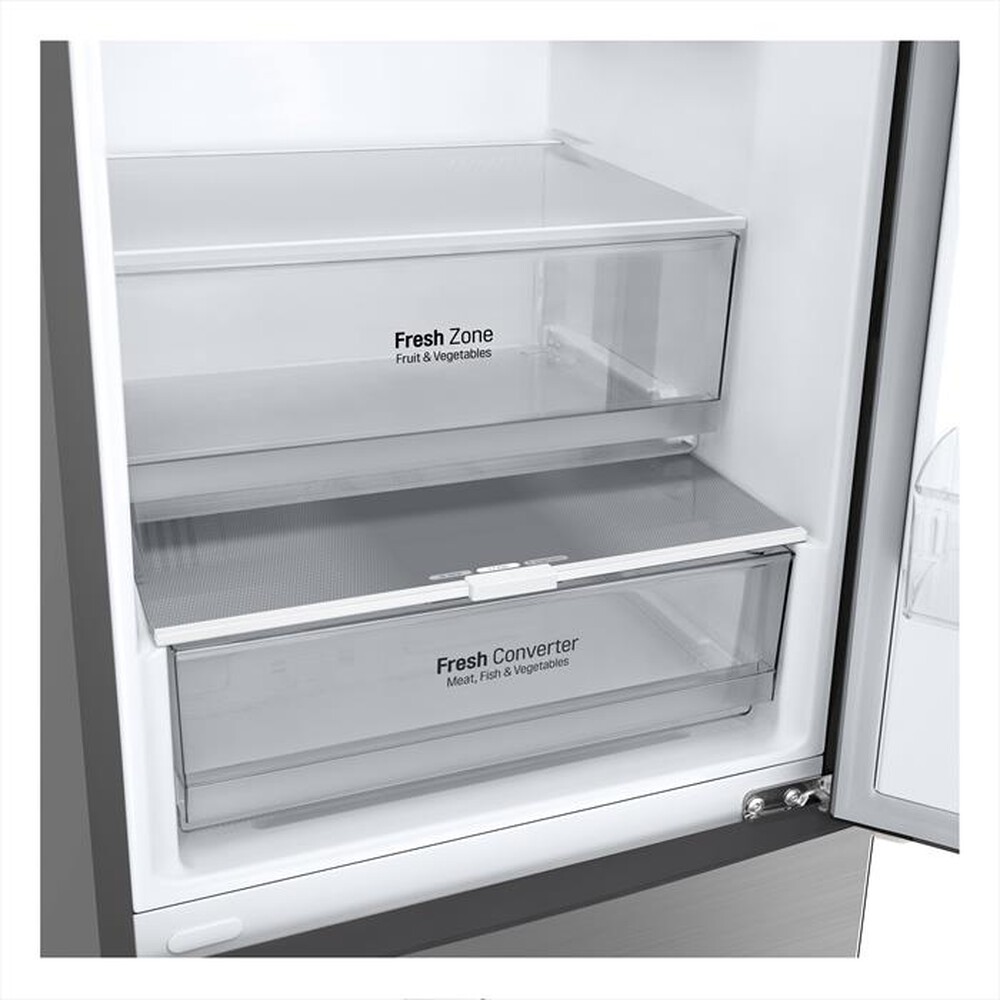 "LG - Frigorifero combinato GBP62PZNAC Classe A 384L-Stainless steel"