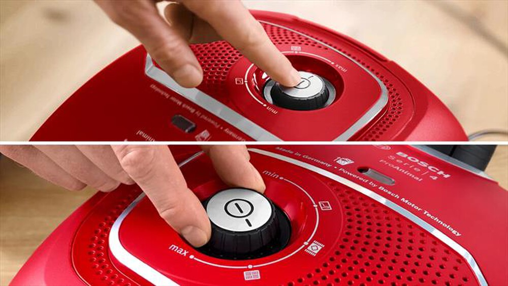 Immagine del prodotto BOSCH - Aspirapolvere a traino BGB41PET1-Nero, Rosso