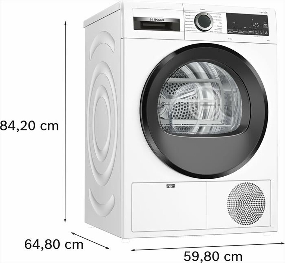 Immagine del prodotto BOSCH - Asciugatrice WQG24109IT 9Kg Classe E-Bianco