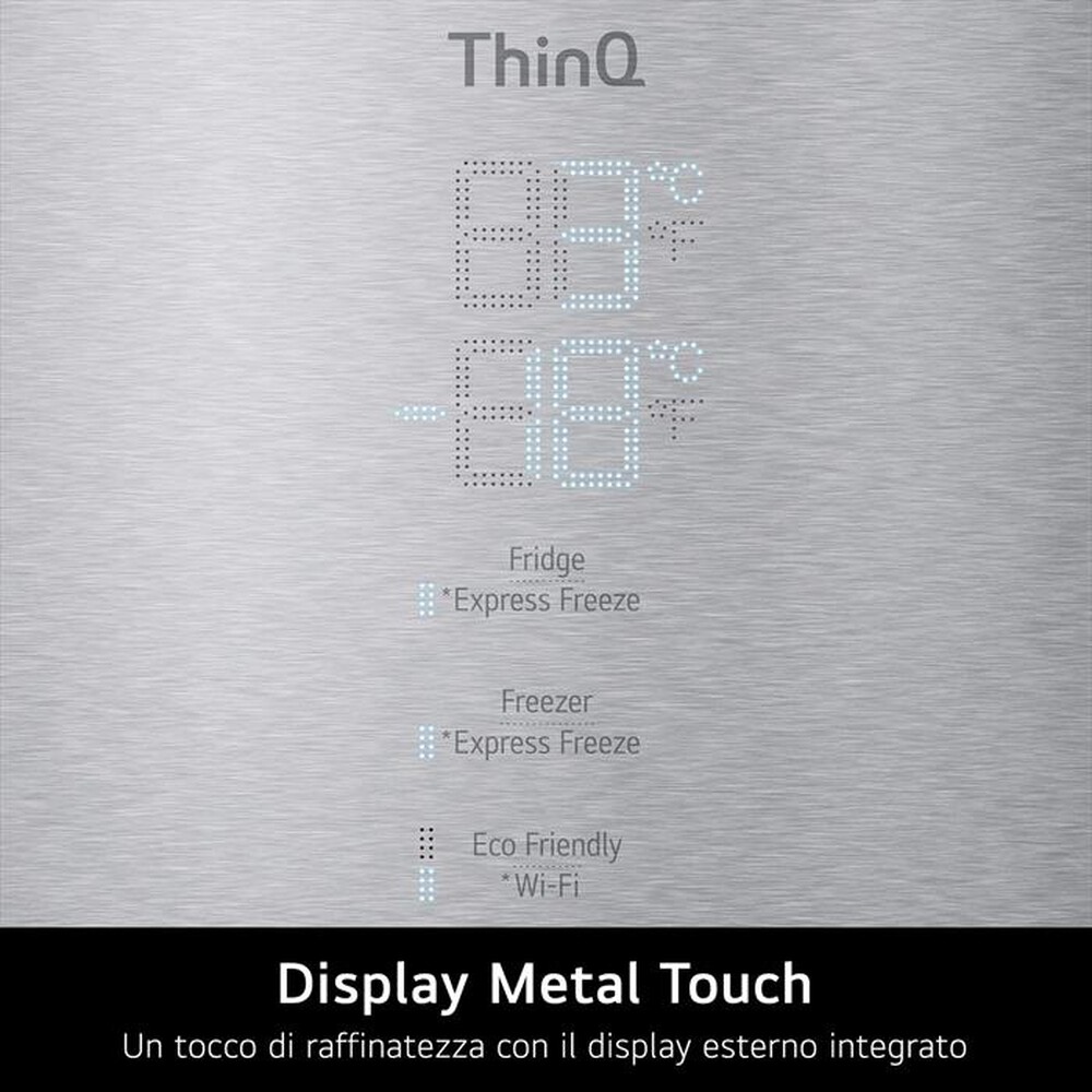 Immagine del prodotto LG - Frigorifero combinato GBB569NSAGB Classe D 462L-Stainless steel