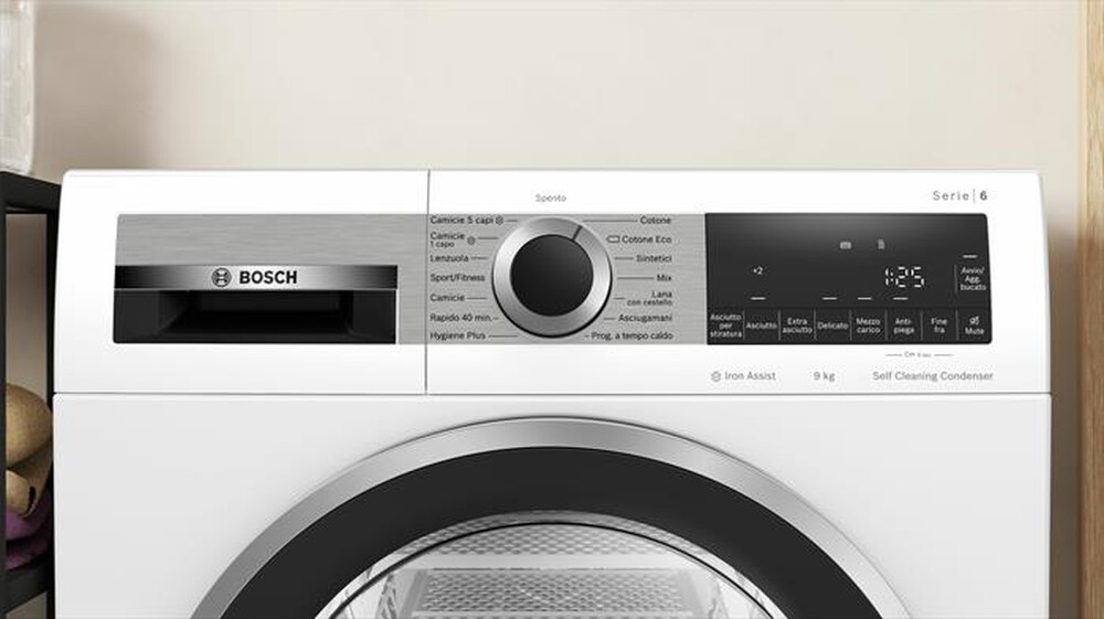 Immagine del prodotto BOSCH - Asciugatrice Serie 6 WQG245C0IT 9Kg Classe C-Bianco