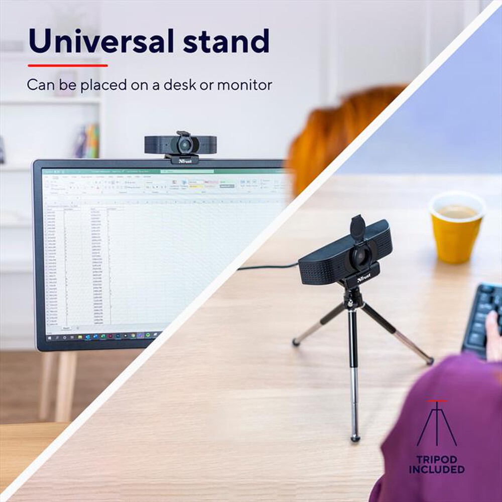 Immagine del prodotto TRUST - TEZA 4K UHD WEBCAM-Black