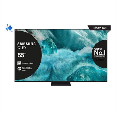 SAMSUNG - Smart TV Q-LED FHD 55" QE55Q7F5AUXZT-Black