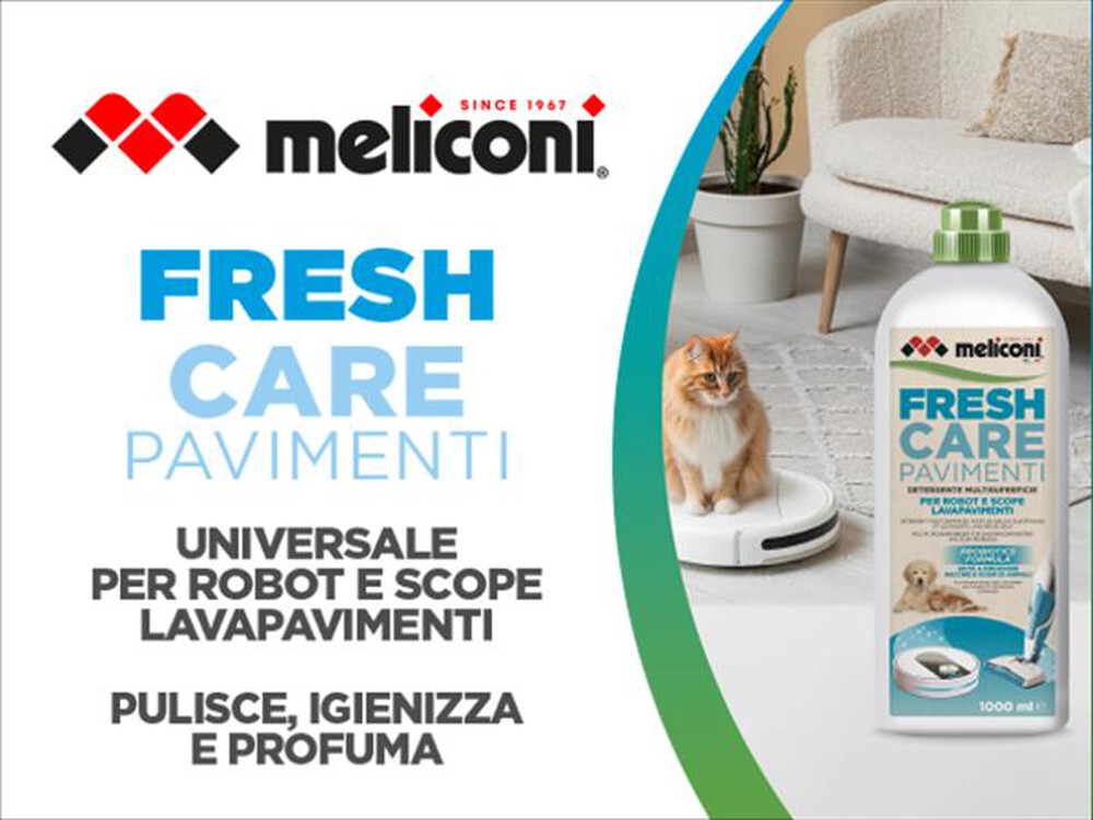 Immagine del prodotto MELICONI - Detergente per scope elettriche e robot FRESH CARE-Bianco