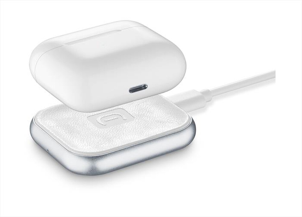 "CELLULARLINE - AIRPODWIRBASEW Carica batterie-Con Led di ricarica-Bianco"