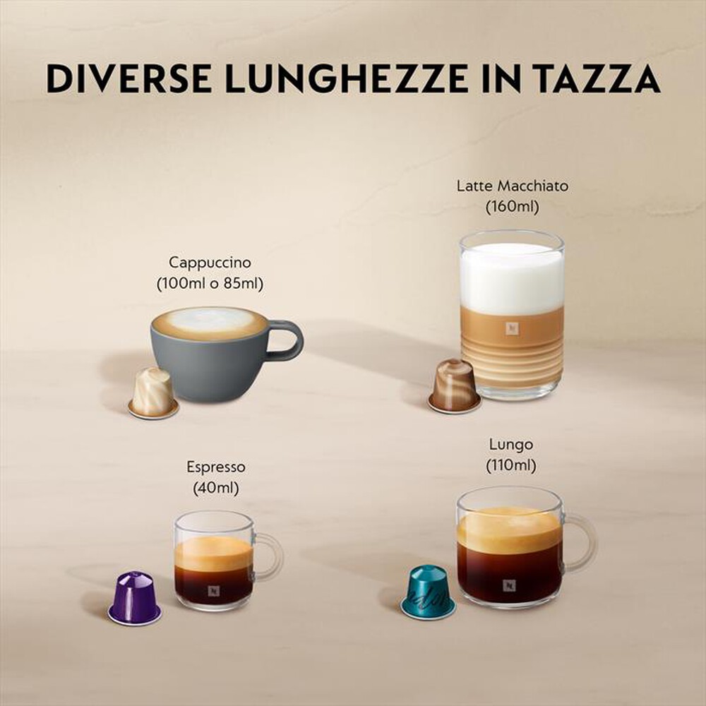 "DE LONGHI - EN80.BAE Inissia & Aeroccino NESPRESSO-Nero"