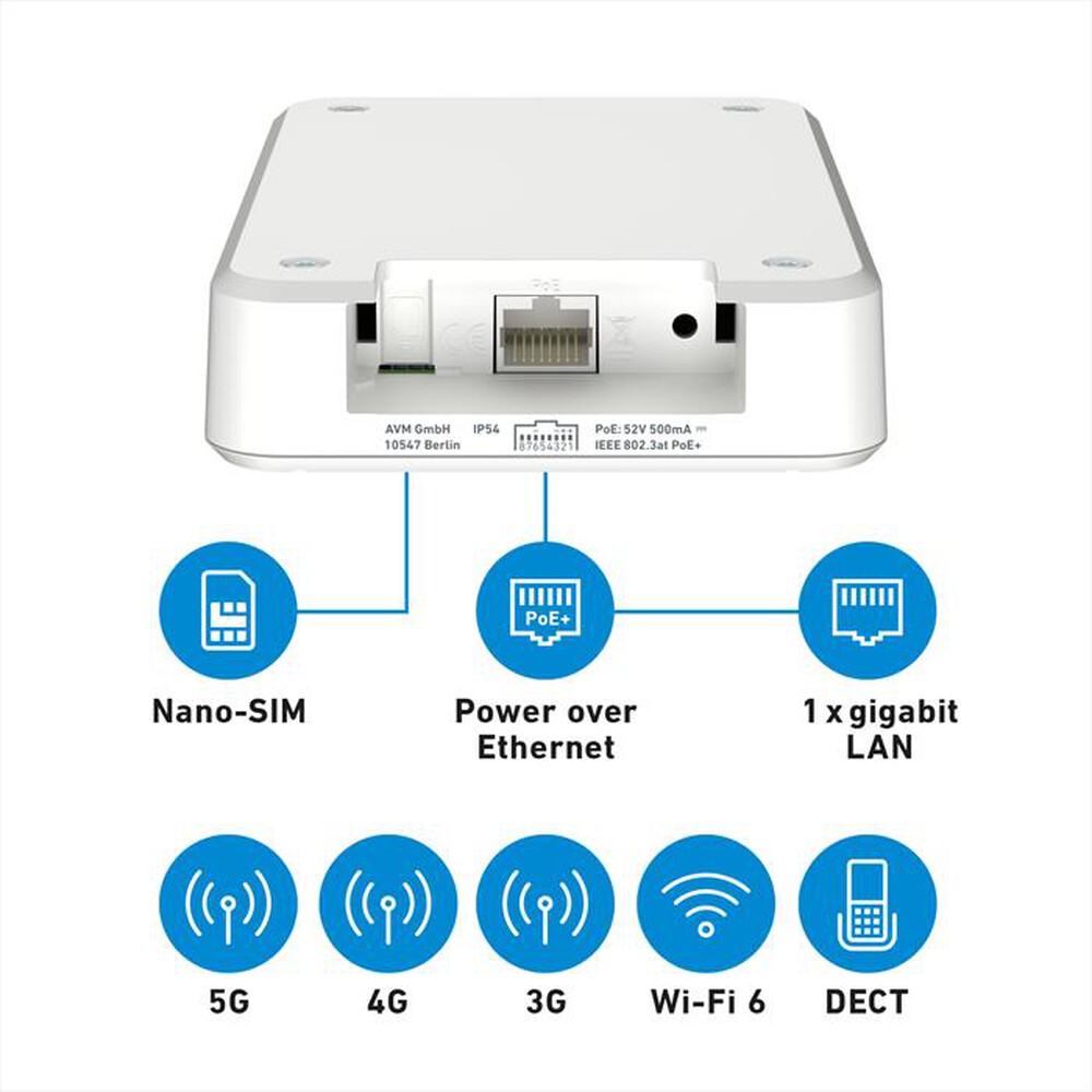 Immagine del prodotto FRITZ! - Router BOX 6860 5G V2-bianco/rosso